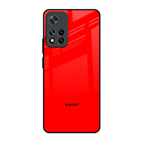 Blood Red Mi 11i HyperCharge Glass Back Cover Online