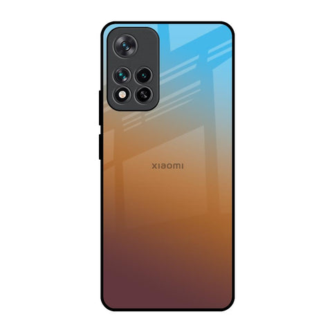 Rich Brown Mi 11i HyperCharge Glass Back Cover Online