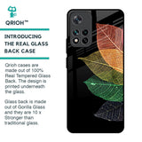 Colorful Leaves Glass Case for Mi 11i HyperCharge