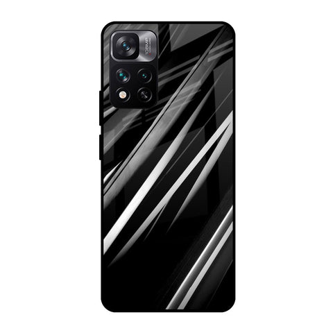 Black & Grey Gradient Mi 11i HyperCharge Glass Cases & Covers Online