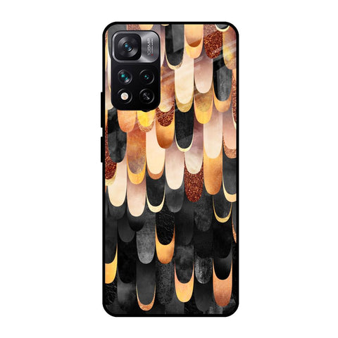 Bronze Abstract Mi 11i HyperCharge Glass Cases & Covers Online