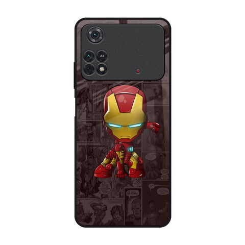 Angry Baby Super Hero Poco M4 Pro Glass Back Cover Online