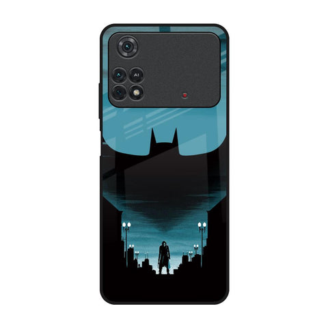 Cyan Bat Poco M4 Pro Glass Back Cover Online