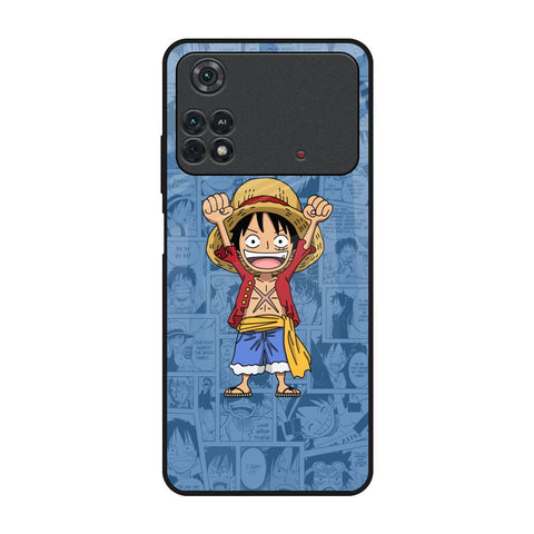 Chubby Anime Poco M4 Pro Glass Back Cover Online