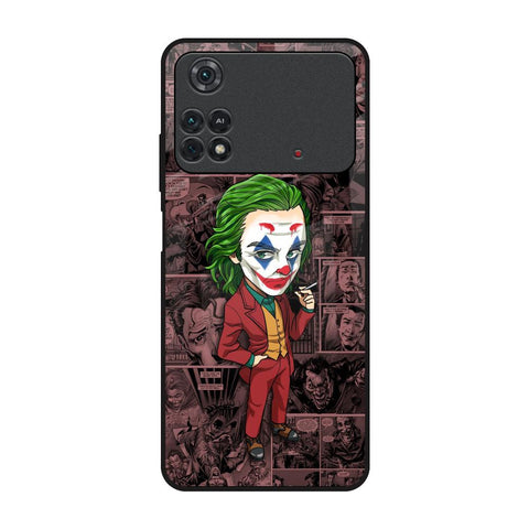 Joker Cartoon Poco M4 Pro Glass Back Cover Online