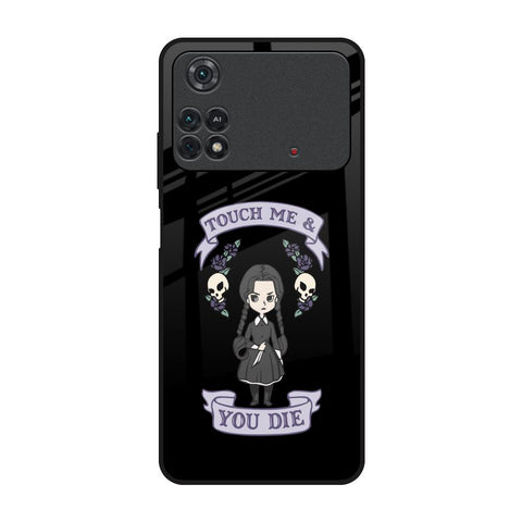 Touch Me & You Die Poco M4 Pro Glass Back Cover Online