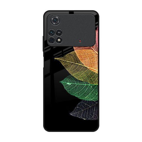 Colorful Leaves Poco M4 Pro Glass Back Cover Online