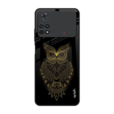 Golden Owl Poco M4 Pro Glass Back Cover Online