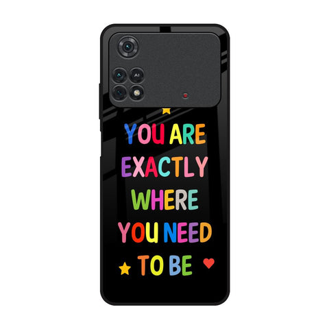 Magical Words Poco M4 Pro Glass Back Cover Online