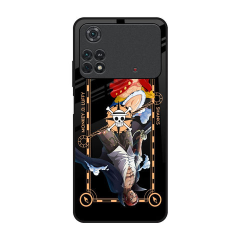 Shanks & Luffy Poco M4 Pro Glass Back Cover Online