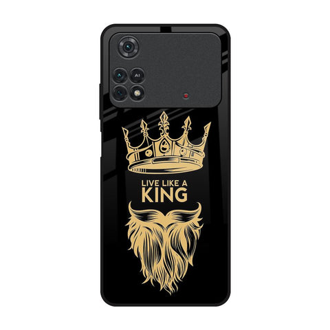 King Life Poco M4 Pro Glass Back Cover Online