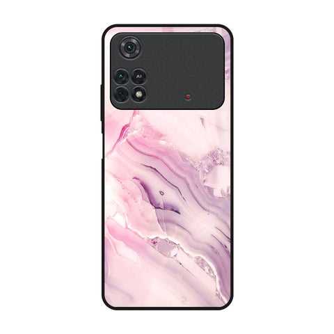 Diamond Pink Gradient Poco M4 Pro Glass Back Cover Online