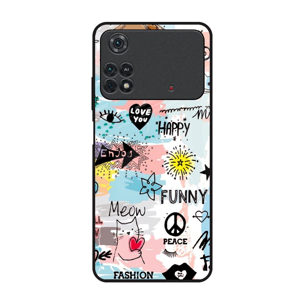 Just For You Poco M4 Pro Glass Back Cover Online
