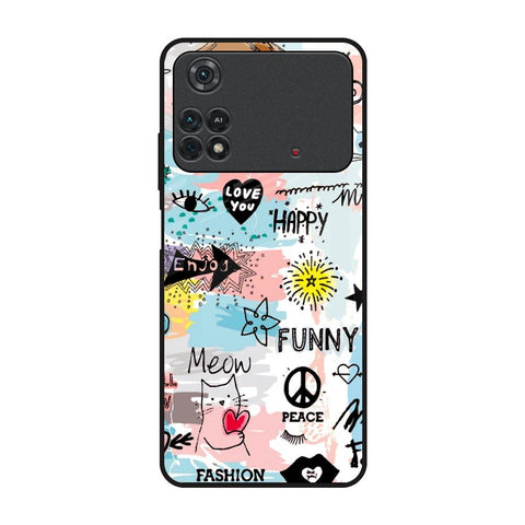 Just For You Poco M4 Pro Glass Back Cover Online