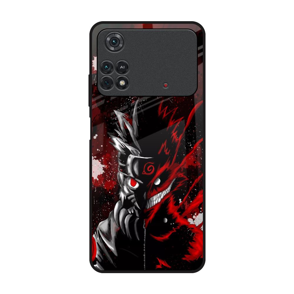 Dark Character Poco M4 Pro Glass Back Cover Online