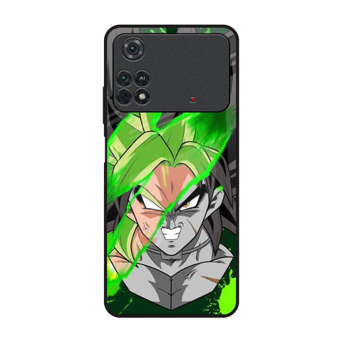 Anime Green Splash Poco M4 Pro Glass Back Cover Online