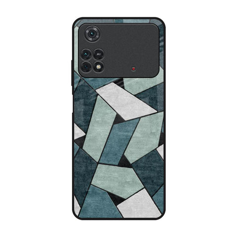 Abstact Tiles Poco M4 Pro Glass Back Cover Online
