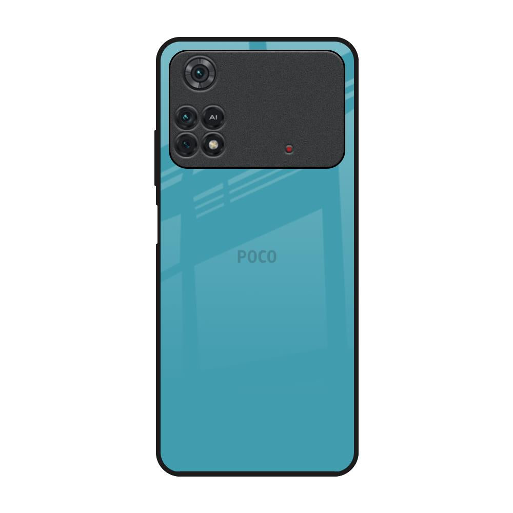 Oceanic Turquiose Poco M4 Pro Glass Back Cover Online