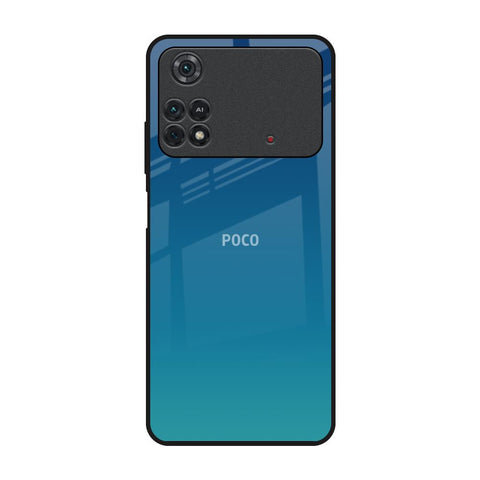 Celestial Blue Poco M4 Pro Glass Back Cover Online
