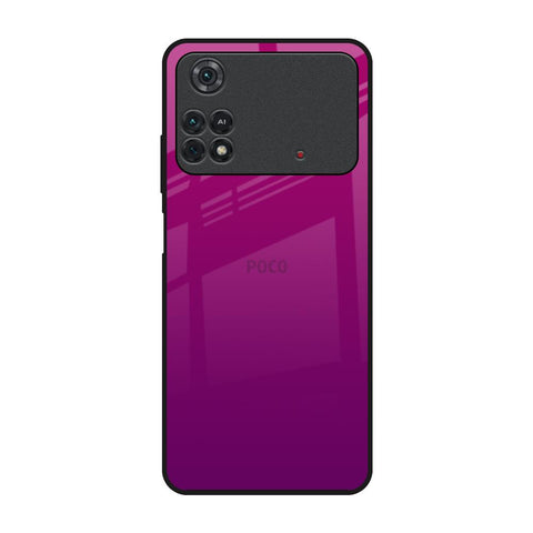 Magenta Gradient Poco M4 Pro Glass Back Cover Online