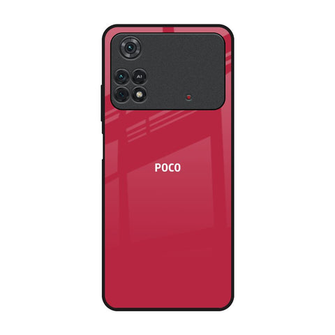 Solo Maroon Poco M4 Pro Glass Back Cover Online