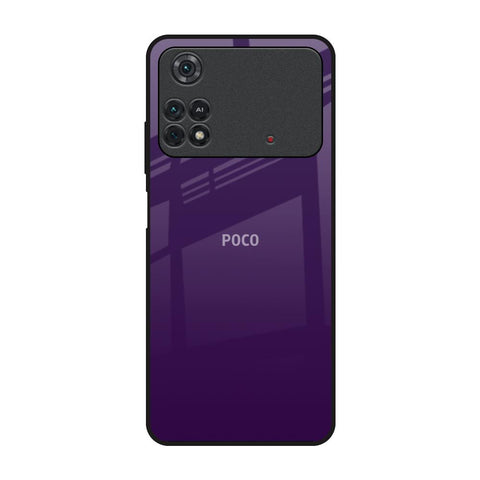 Dark Purple Poco M4 Pro Glass Back Cover Online