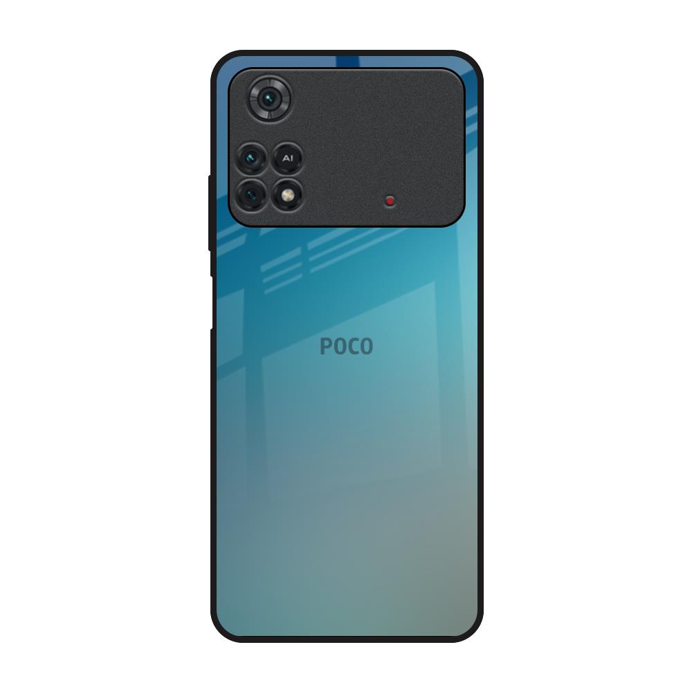 Sea Theme Gradient Poco M4 Pro Glass Back Cover Online