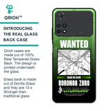 Zoro Wanted Glass Case for Poco M4 Pro