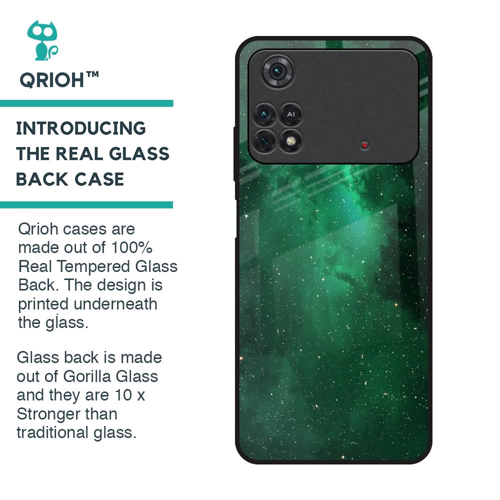 Emerald Firefly Glass Case For Poco M4 Pro