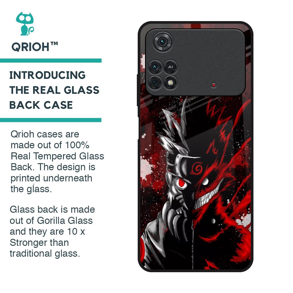 Dark Character Glass Case for Poco M4 Pro