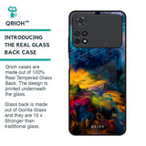 Multicolor Oil Painting Glass Case for Poco M4 Pro
