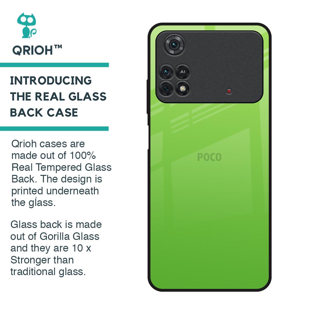 Paradise Green Glass Case For Poco M4 Pro