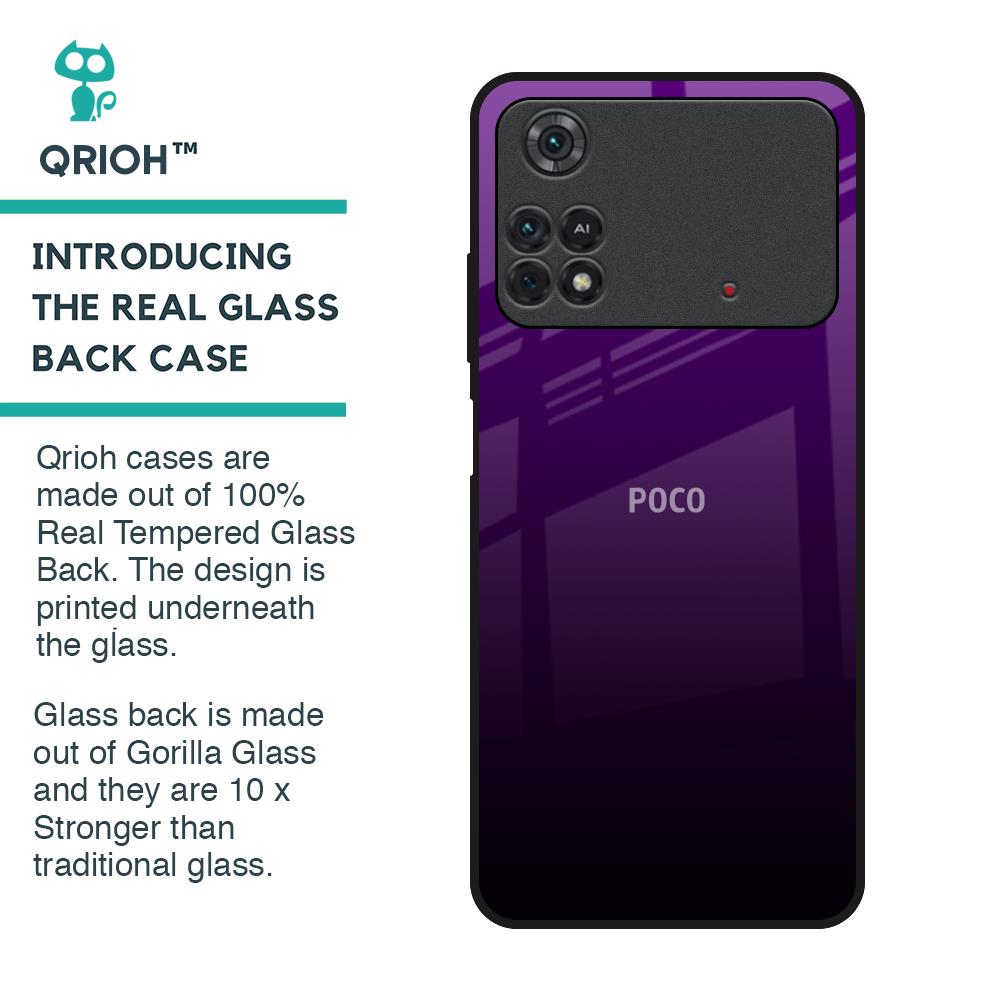 Harbor Royal Blue Glass Case For Poco M4 Pro