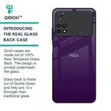 Dark Purple Glass Case for Poco M4 Pro