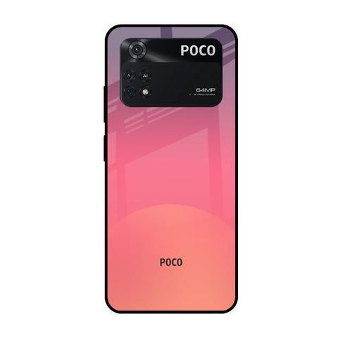 Sunset Orange Poco M4 Pro Glass Cases & Covers Online