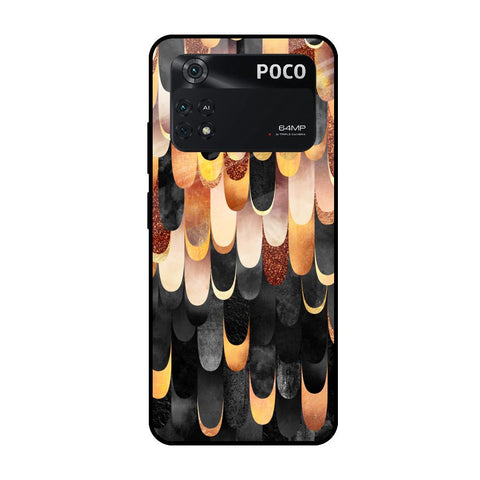 Bronze Abstract Poco M4 Pro Glass Cases & Covers Online