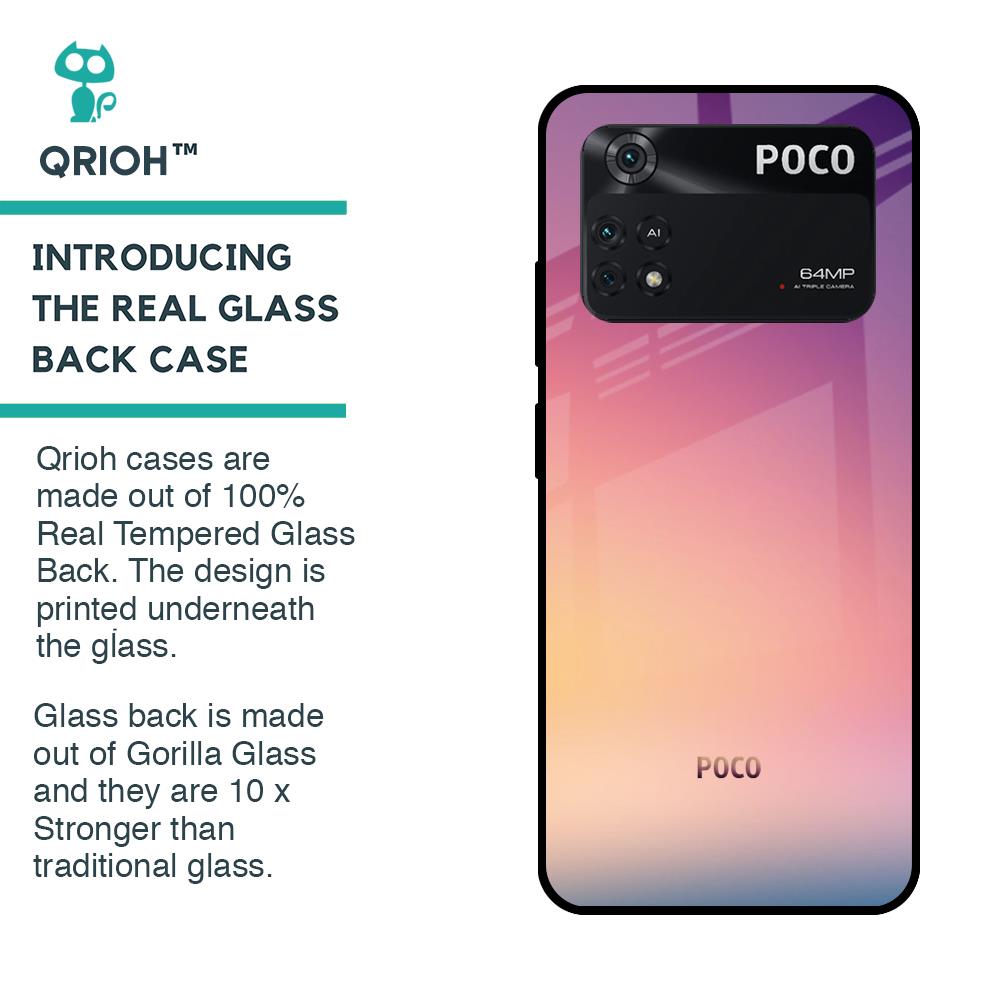 Lavender Purple Glass case for Poco M4 Pro