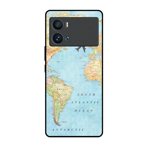 Travel Map iQOO 9 Pro Glass Back Cover Online