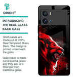 Red Angry Lion Glass Case for iQOO 9 Pro