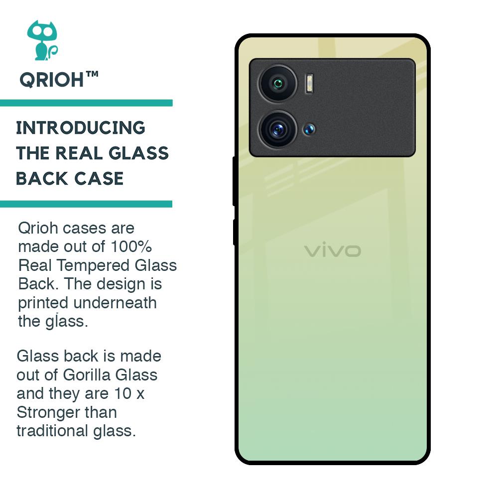 Mint Green Gradient Glass Case for iQOO 9 Pro