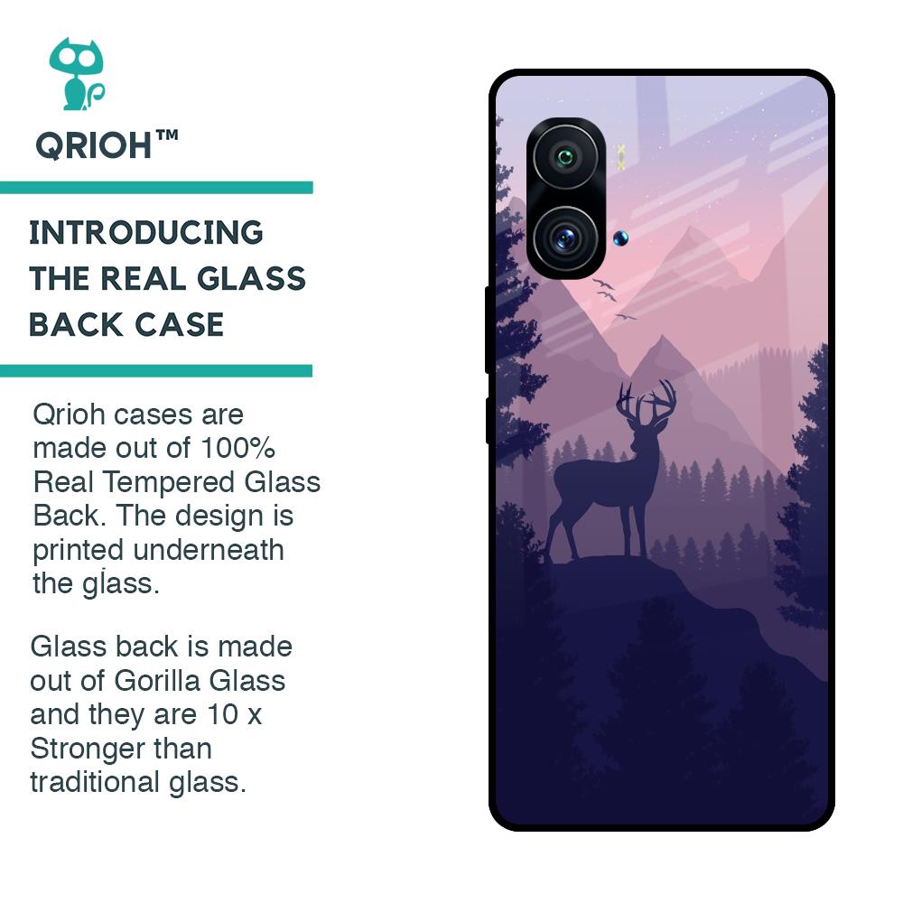 Deer In Night Glass Case For iQOO 9 Pro