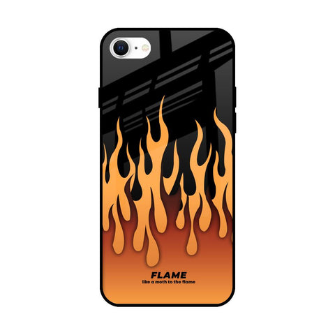 Fire Flame iPhone SE 2022 Glass Back Cover Online