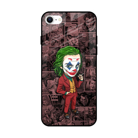 Joker Cartoon iPhone SE 2022 Glass Back Cover Online