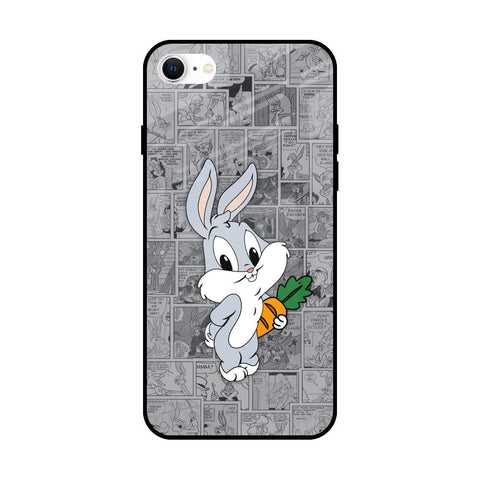 Cute Baby Bunny iPhone SE 2022 Glass Back Cover Online