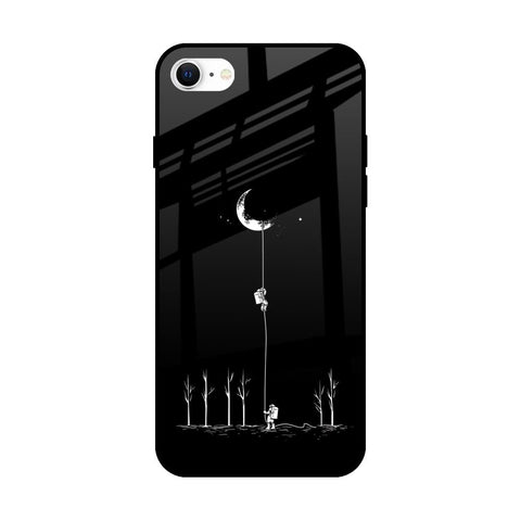 Catch the Moon iPhone SE 2022 Glass Back Cover Online