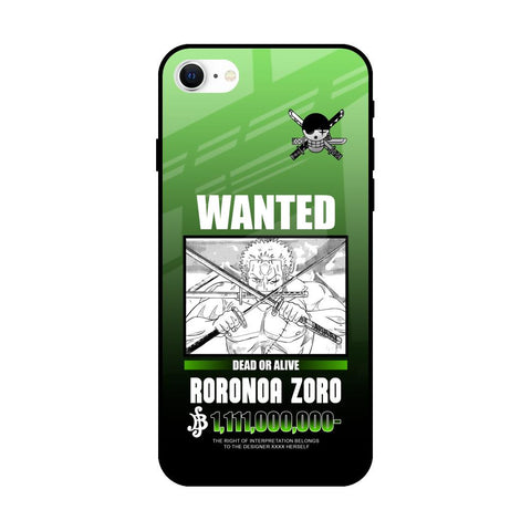 Zoro Wanted iPhone SE 2022 Glass Back Cover Online
