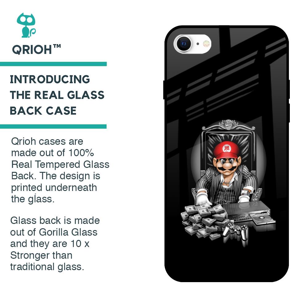 Dark Secret Glass Case for iPhone SE 2022