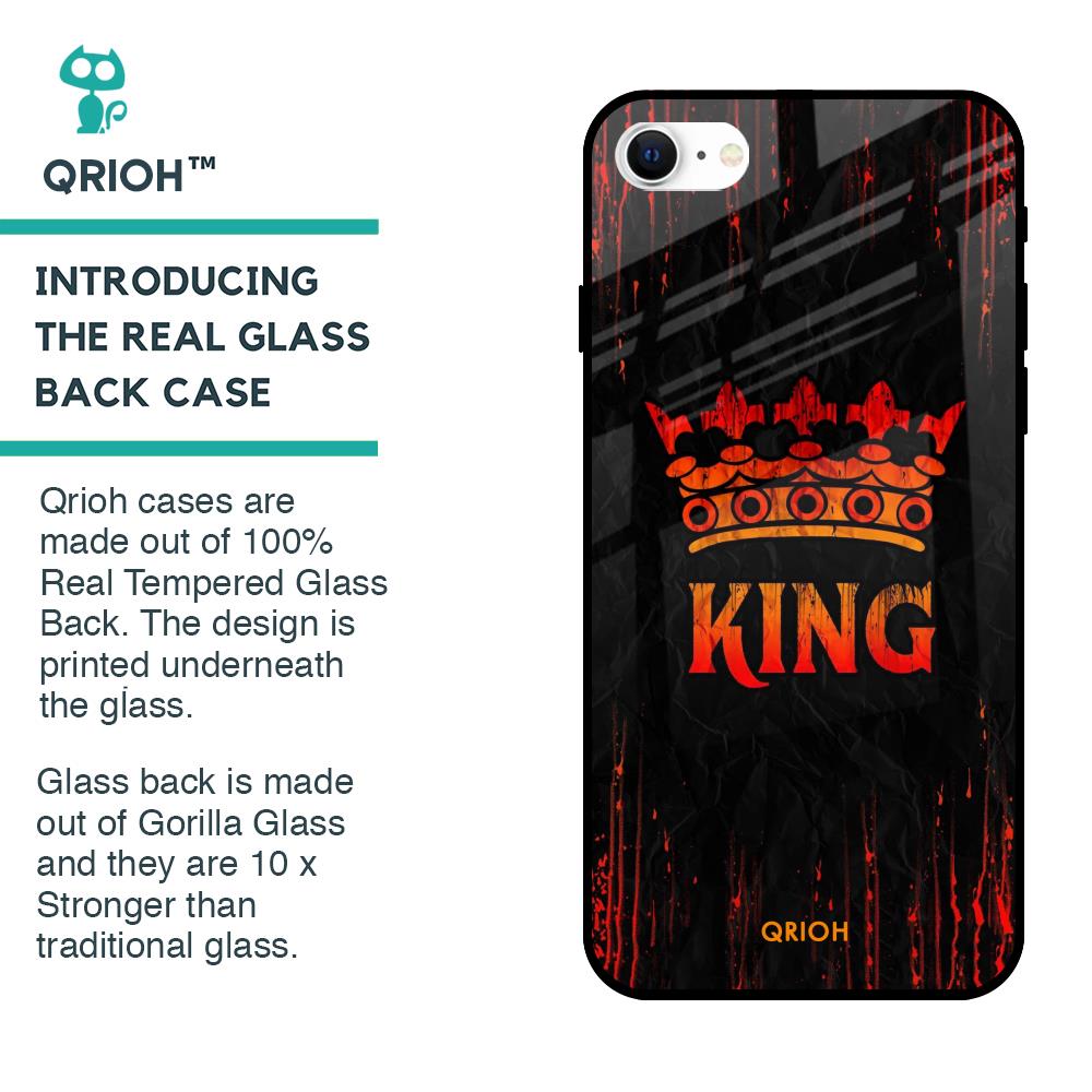 Royal King Glass Case for iPhone SE 2022