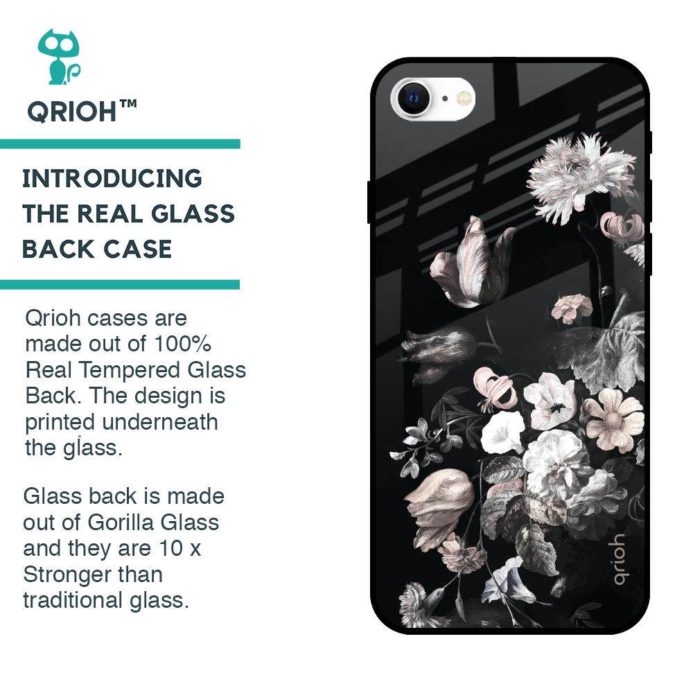 Artistic Mural Glass Case for iPhone SE 2022