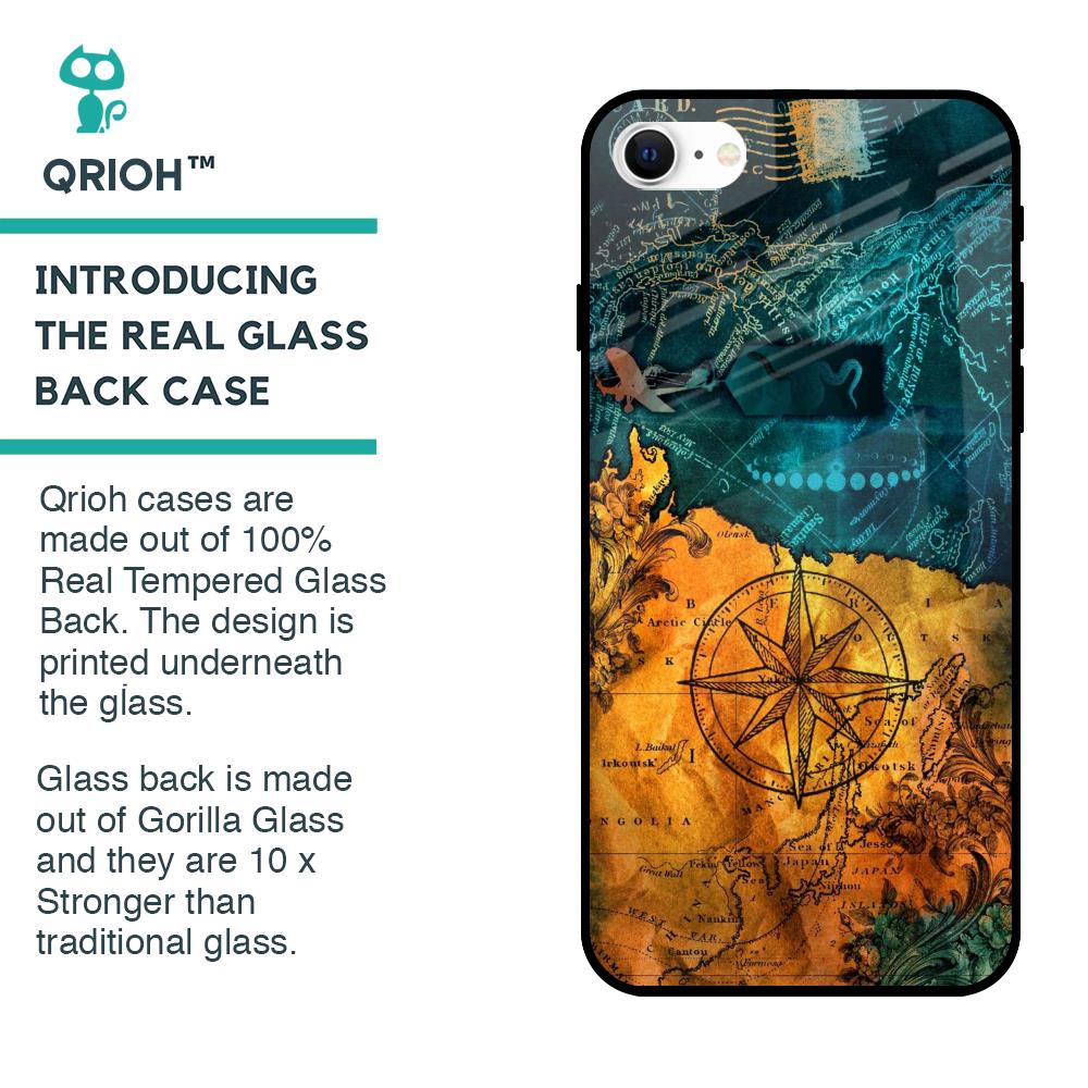 Architecture Map Glass Case for iPhone SE 2022